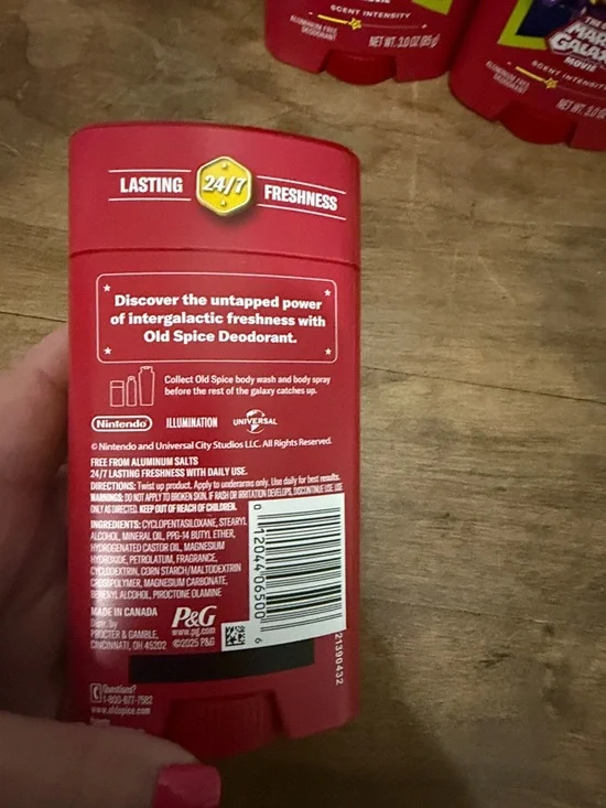 Old Spice Space Mischief Amped Amber Deodorant - Super Mario Galaxy Movie 3 pk - Picture 2 of 3